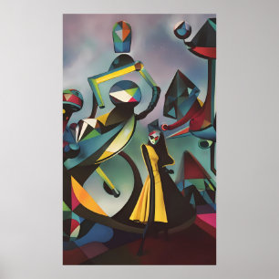 Dance Before Dawn - Ken Gage Surreal Art Poster