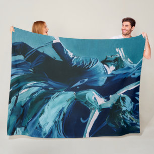 Dance Between Motion And Silence Fleece Blanket