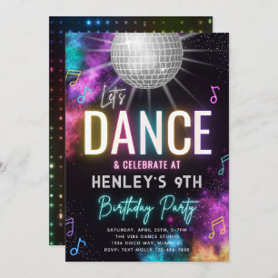 Dance Birthday Invitation Dance Invitation