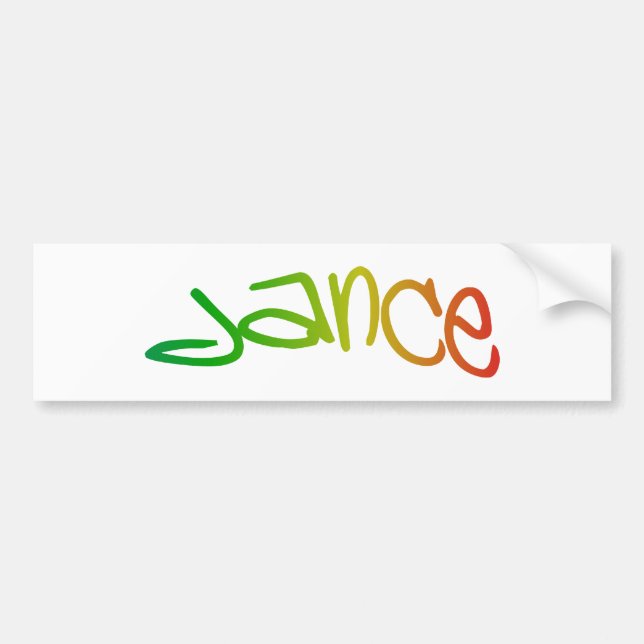 dance bumper sticker (Front)