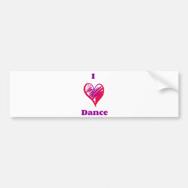 Dance bumper sticker. sticker (Front)