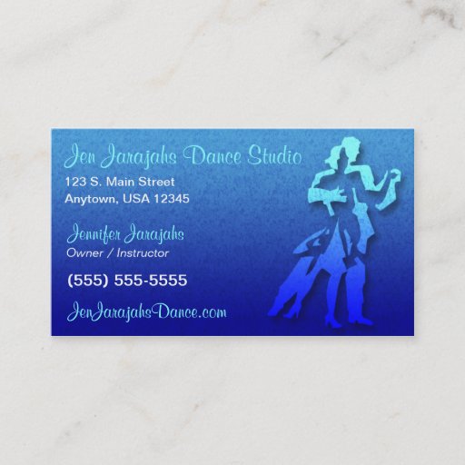 Customizable Dance Business Card