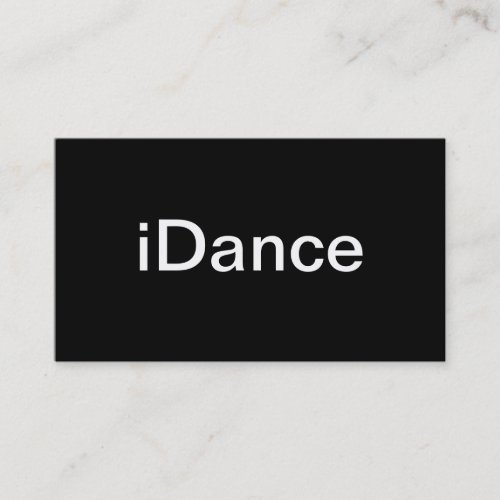 Dance Business Card