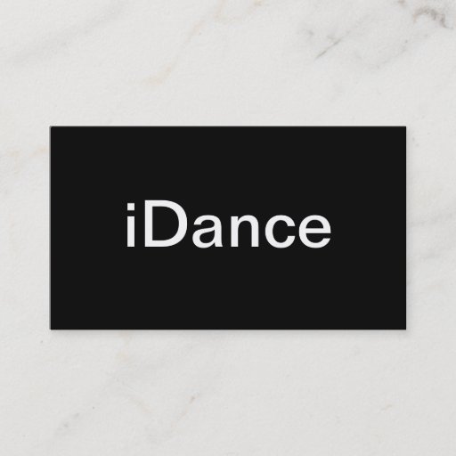 Customizable Dance Business Card