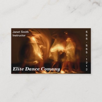 Dance Business Card by BradshawBizCards at Zazzle