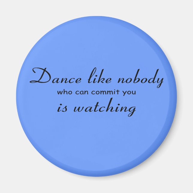 Dance Button Magnet (Front)