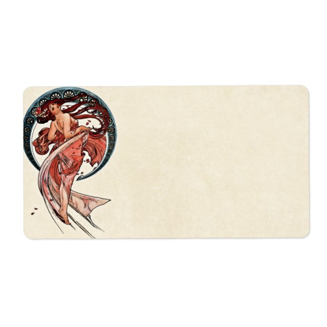 Dance by Alfons Mucha 1898 Label (Front)