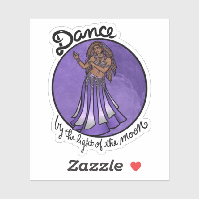 Dance by the light of the moon sticker (Sheet)