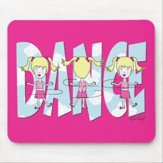 Dance Cartoon Girl Mouse Pad