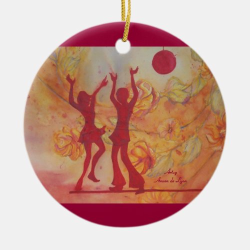 Dance Ceramic Ornament