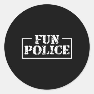 Dance Chaperone Fun Police Dancing Sheriff State C Classic Round Sticker