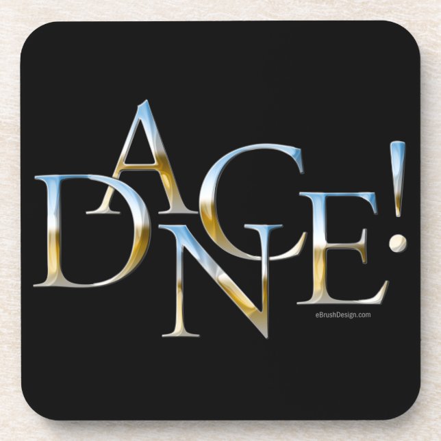 Dance! (Chrome) Beverage Coaster (Front)