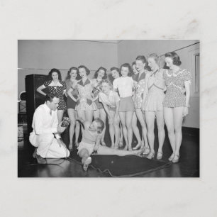 Dance Class, 1938 Postcard
