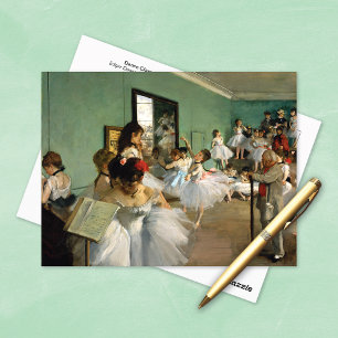 Dance Class Ballerinas Edgar Degas Postcard