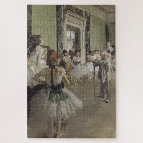 Dance Class Ballet _ Edgar Degas Painting Jigsaw Puzzle