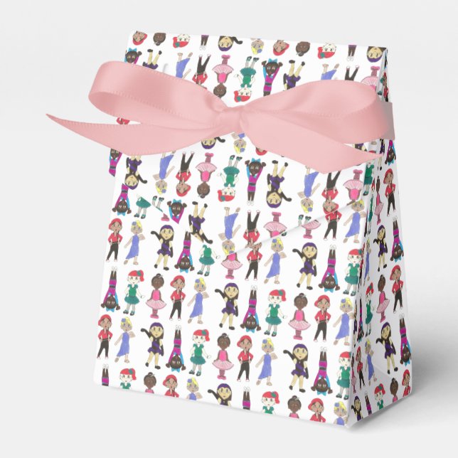 Dance Class Ballet Tap Jazz Lyrical Acro Dancers Favor Boxes (Front Side)