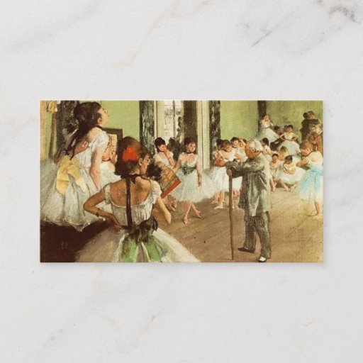Customizable Dance Class Business Card