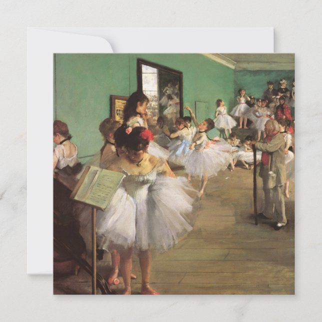 Dance Class by Degas, Vintage Impressionism Ballet (Front)
