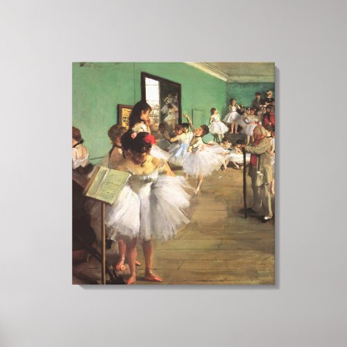 Dance Class by Degas Vintage Impressionism Ballet Canvas Print