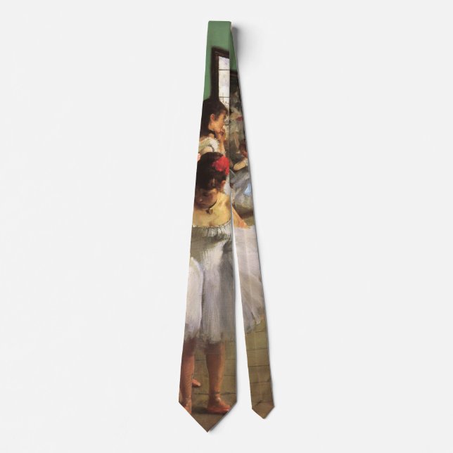 Dance Class by Degas, Vintage Impressionism Ballet Tie (Front)