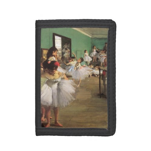 Dance Class by Degas Vintage Impressionism Ballet Tri_fold Wallet