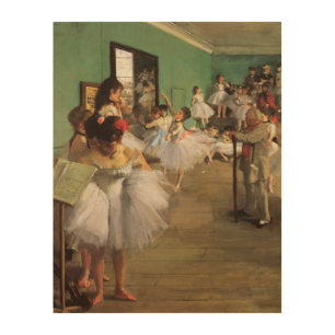 Dance Class by Degas, Vintage Impressionism Ballet Wood Wall Decor