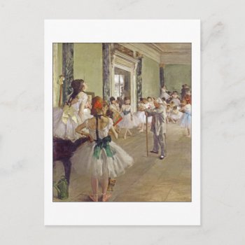 Dance Class By Edgar Degas Postcard by lazyrivergreetings at Zazzle