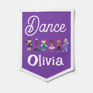 Dance Class Dancing Ballet Tap Jazz Lyrical Acro Pennant