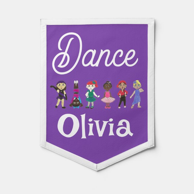 Dance Class Dancing Ballet Tap Jazz Lyrical Acro Pennant (Front)