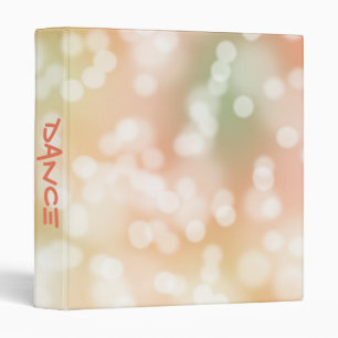 Dance class with sparkling lights binder