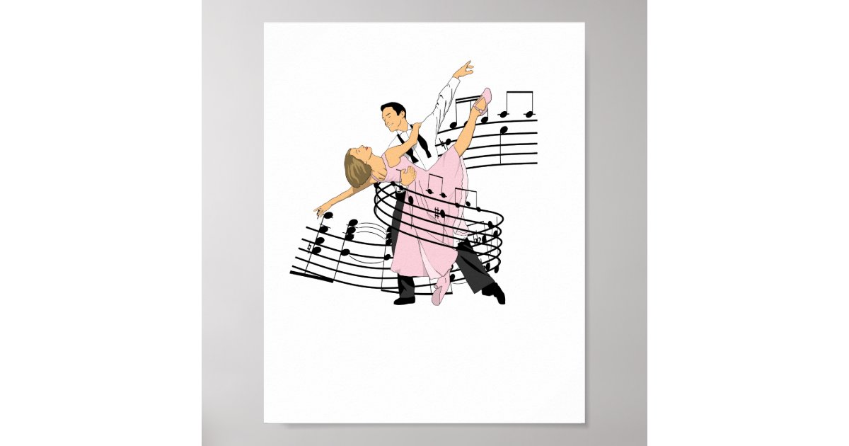 Dance Classic Ballroom Dancing Poster | Zazzle