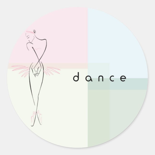 Dance Classic Round Sticker (Front)