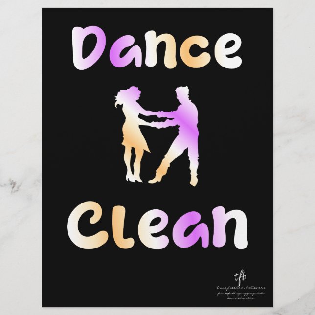 Dance Clean Sapin-Sapin Flyer (Front)