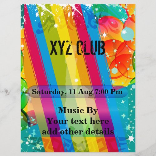 Dance Club Music Party Flyer