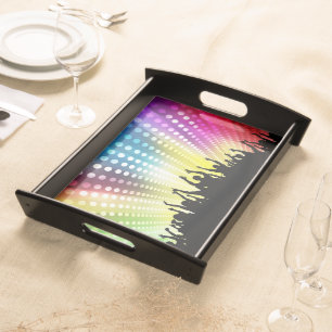 Dance Club Spot Lights Serving Tray