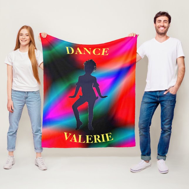 Dance Colorful Fleece Blanket (In Situ)