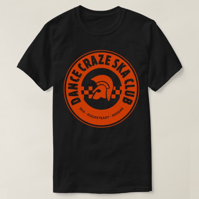 Dance Craze Ska Club, Ska Rocksteady Reggae, orang T-Shirt (Design Front)