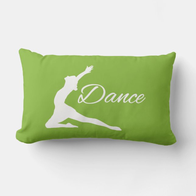 DANCE custom color throw pillow (Front)