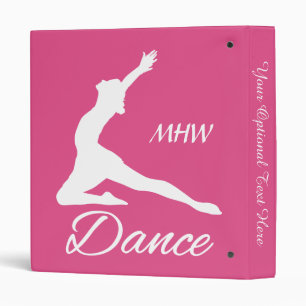 DANCE custom monogram & color binders