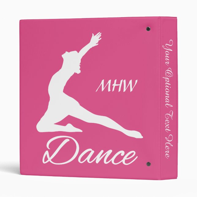 DANCE custom monogram & color binders (Back/Spine)