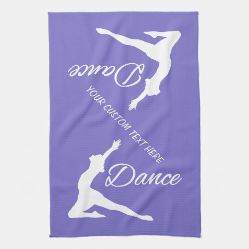 DANCE custom monogram  color hand towel