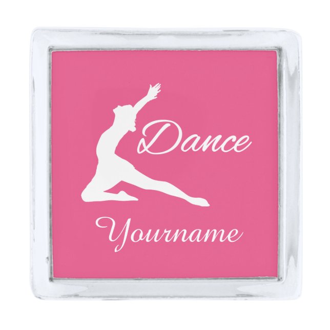DANCE custom monogram & color lapel pin (Front)