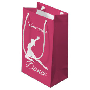DANCE custom name & color gift bags