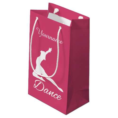 DANCE custom name  color gift bags