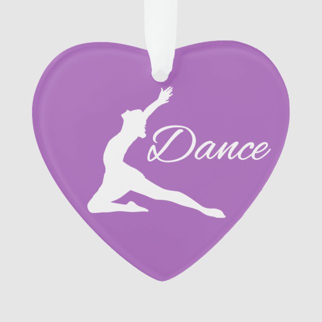 DANCE custom text & color ornament (Front)