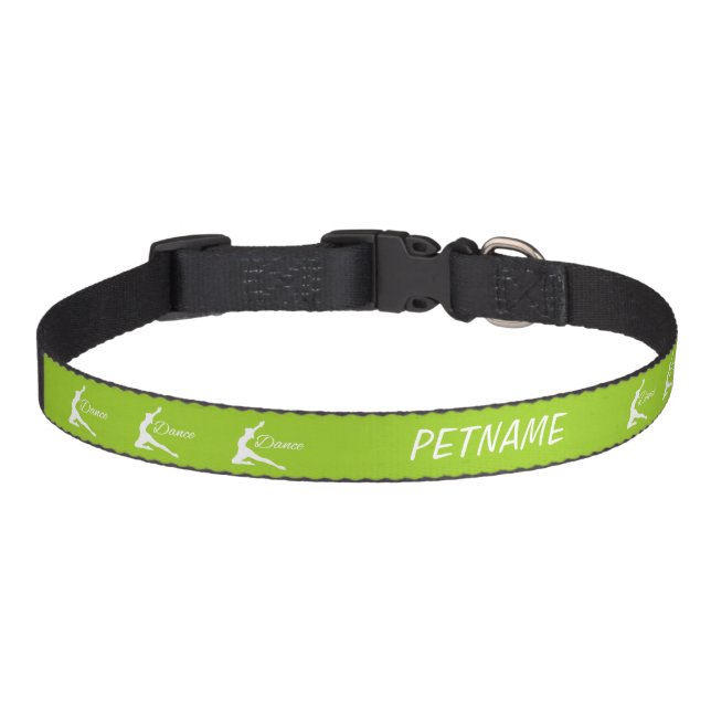 DANCE custom text & color pet collars (Front)