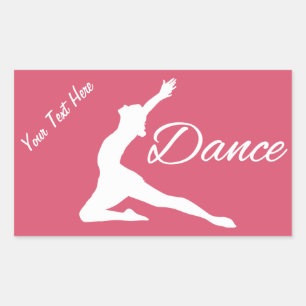 DANCE custom text & color stickers