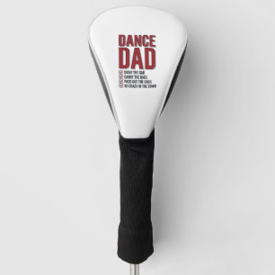 Dance Dad Checklist Vintage Engraving Design_1 Golf Head Cover