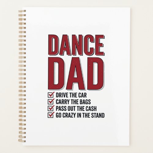 Dance Dad Checklist Vintage Engraving Design_1 Planner