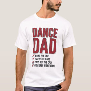 Dance Dad Checklist Vintage Engraving Design_1 T-Shirt